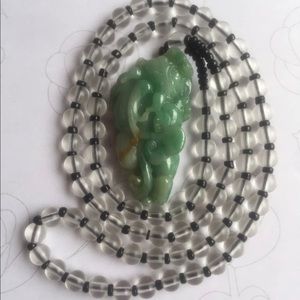 New gemstone authentic type a green jade pendant